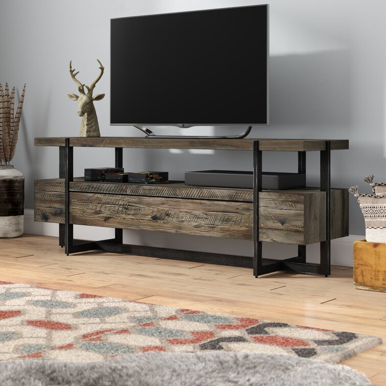 Rustic tv store entertainment unit